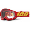 100% ACCURI 2 Goggle Red - Clear Lens
