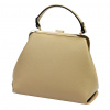 Luka 24-024 béžová dámska kožená kabelka 27 x 23 x 11 cm