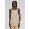 Men's Fishnet Tank Top - Beige krémová 3XL Urban Classics 4065812653789