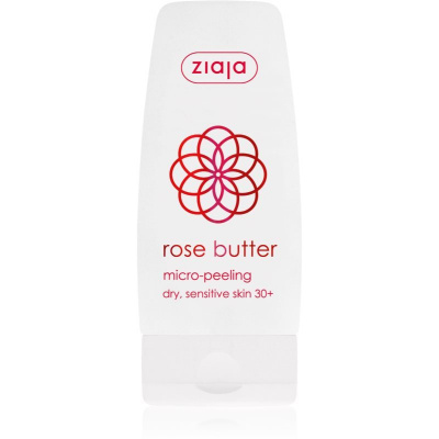 Ziaja Rose Butter telový peeling s mikrogranulkami 30+ 60 ml