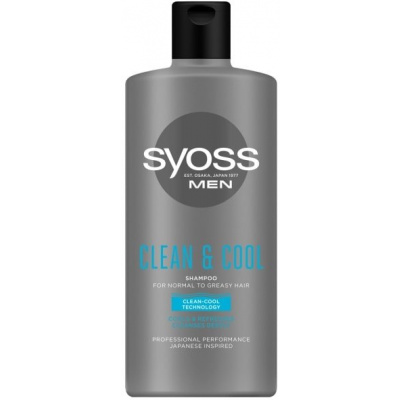 SYOSS Men Clean & Cool, šampón na vlasy 440 ml