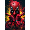 CUKROVÁ TLAČ jedlý obrázok na tortu Cukrová hmota Marvel Deadpool #2 + MENO