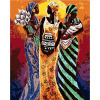 Zuty Diamantové maľovanie TRI AFRICKÉ ŽENY 40x50 cm vypnuté plátno na rám