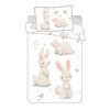 Posteľná bielizeň Rabbits baby 100x135, 40x60 cm
