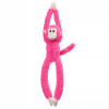 DLHÁ PLYŠOVÁ OPICA ZÁVESNÁ FUCHSIA RUŽOVÁ 55CM PLYŠÁK PLYŠOVÁ HRAČKA