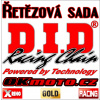 Řetězová sada D.I.D VT2 X-ring RACING GOLD + kalená řetězová kola Husqvarna 250 TC 06-08 Oceľová rozeta