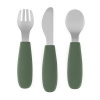 PETITE&MARS Sada príborov s nerezovej ocele Take&Match Misty Green 12m+