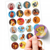 Klasické nálepky Leví kráľ Monster Stickers 24 ks