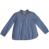 Detská košeľa - Detská košeľa starostu veľkosť 116 s dlhým rukávom modrá (Džínsy košele dievčenských starostov 4152 116)