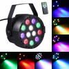 SCÉNICKÉ SVETLO 12 FARIEB LED PÁRTY SPOTLIGHT DISCO DJ