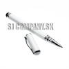 Dotykové pero Stylus 2v1 – kapacitné displeje – biela