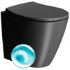 GSI MODO WC misa stojaca, Swirlflush, 37x52cm, spodný/zadný odpad, čierna dual-mat SPH 981026