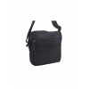 Pánske kožené crossbody čierne Čierna