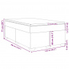 vidaXL Boxspring posteľ s matracom krémová 120x190 cm látka - Krémová - 97083-52086