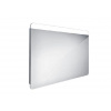Nimco Zrkadlá - Zrkadlo s LED s osvetlením, 100x70 cm, hliník ZP 23004