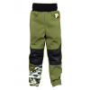 Wamu Softshellové nohavice detské Maskáč khaki Veľ. 98-104