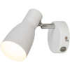Rabalux Ebony nástenná lampa 1x20 W biela 6025