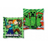 PODUŠKA MINECRAFT VANKÚŠIK VELÚROVÁ PLYŠOVÁ CREEPER 40X40 DETSKÁ STEVE