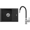 Set Sinks G1030 (dřez Rapid 580 Granblack 30 + baterie Flexia lesklá)