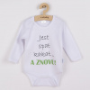 Body s potlačou New Baby Jesť spať kakať...a ZNOVU - 68 (4-6m)