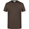 James & Nicholson Tričko JN 8008 z bio bavlny, krátký rukáv, pánské COT02800814501-brown S Hnědá
