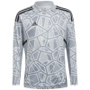 Detské brankárske tričko adidas Condivo 22 s dlhým rukávom, sivé HB1646 128CM