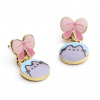 Pusheen mačacie ružové visiace náušnice