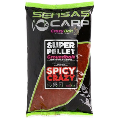 Sensas Super Pellet Groundbait Spicy Crazy 1 kg