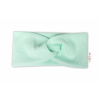 Baby Nellys Hand Made Dvojvrstvová rebrovaná čelenka mätová