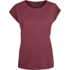 Build Your Brand Dámske tričko s pČervenáĺženými ramenami BY021 Červená Cherry 5XL