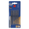 FESTA Plátky do priamočiarej píly HCS, 75/1,45mm, 4mm/6TPI, úchyt Black & Decker, 5ks/bal.