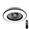 NEDES LCL6346 Stropné svietidlo OPAL LED + ventilátor 48W, 3000K-6500K, 3600lm, IP20, DO, čierna/biela