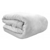 Prikrývka na posteľ - Flanelová kontrastná prikrývka 150 x 200 cm odtieňov šedej (Mäkká prikrývka Bedspread fascino 150x200 J.Sar)