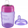 Hrnček na učenie pitia Philips Avent ružový 0,26 l s ochranou proti vytečeniu