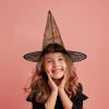 Halloweensky klobúk bosorky - 4 farby, polyester - 38 x 34 cm