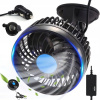 12 V AUTOMOBILOVÝ ROTAČNÝ VENTILÁTOR LETNÝ VENTILÁTOR NA CHLADENIE USB