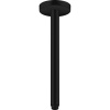 AXOR ShowerSolutions prívod zo stropu, rozeta Round, dĺžka 300 mm, matná čierna, 26433670