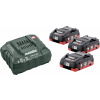 Metabo Basic-Set 3 x LiHD 4.0 Ah 685132000 akumulátor do nářadí a nabíječka 18 V 4.0 Ah LiHD