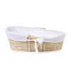 Childhome Košík pre bábätko Natural + matrac + poťah Jersey Off White