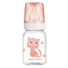 CANPOL BABIES Fľaša s potlačou Cute Animals 120 ml - ružová