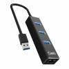 USB rozbočovač Geti GUH3AE 3x USB-A 3.0 + 1x Ethernet