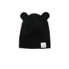 Čierna čiapka s ušami I LOVE MILK pre deti v zľave, SKL ILM352 beanie__3432 74/80 (6-12M)