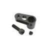 Q-TECH adaptér spätného zrkadla viac druhov (čierny) M008-255, druh M10 / 1,25 pravý závit (22,2 mm priemer)