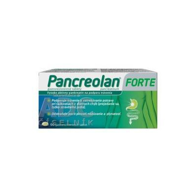 Zentiva, k.s. Pancreolan FORTE tbl ent 220 mg 1x60 ks