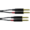 Cordial CFU 1,5 PP audio káblový adaptér [2x jack zástrčka 6,35 mm - 2x jack zástrčka 6,35 mm] 1.50 m čierna; CFU 1,5 PP