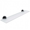 Nimco Unix Polička, dĺžka 60 cm, matné sklo/matná čierna UNC 13091B-60-90