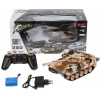 Tank na diaľkové ovládanie Teddies Tank RC plast 27cm 40MHz na batérie + dobíjací pack (8592190855420)