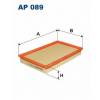 Vzduchový filter FILTRON (cross-ref.: SB022) (Ref.: MANN C58185/1 | MAHLE LX467/1 | FILTRON AP089)