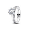PANDORA stříbrný prsten Čtyřlístek 50 194507C01-50