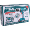 Vrtací šroubovák aku s příklepem, 2x2000mAh, 20V Li-Ion, industrial TOTAL-TOOLS